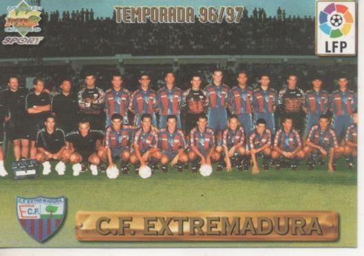 Cromo E003721: Trading Card. Las Fichas de la Liga 96-97. nº 379 C.F. Extremadura, Temporada 96/97 