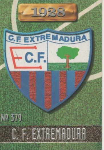 Cromo E003716: Trading Card. Las Fichas de la Liga 96-97. nº 379 Escudo C.F. Extremadura