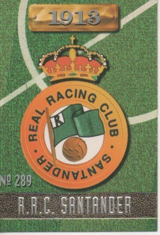 Cromo E003714: Trading Card. Las Fichas de la Liga 96-97. nº 289 Escudo R.R. C Santander