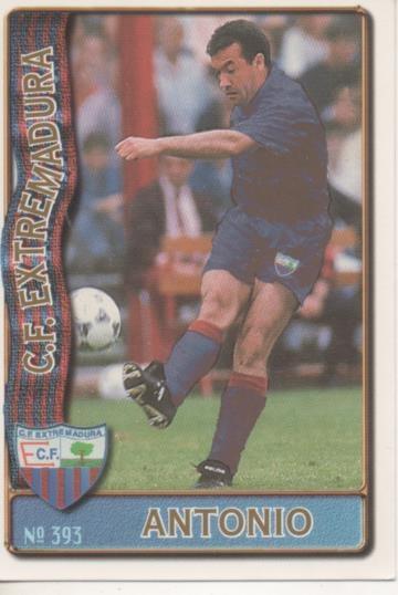 Cromo E003710: Trading Card. Las Fichas de la Liga 96-97. nº 393 Antonio, C.F. Extremadura