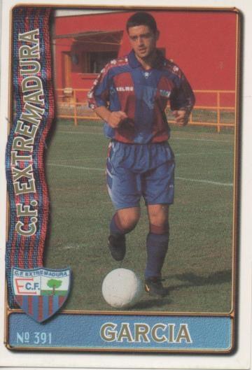 Cromo E003708: Trading Card. Las Fichas de la Liga 96-97. nº 391 García, C.F. Extremadura