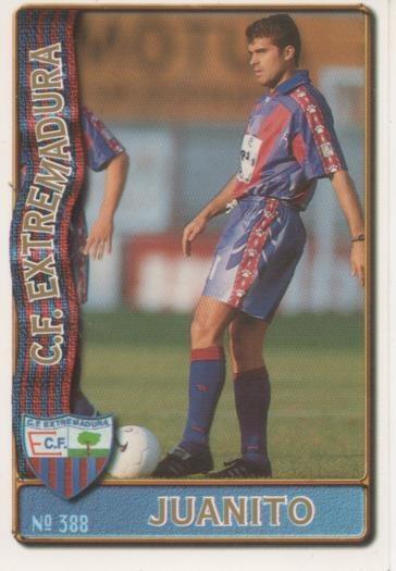 Cromo E003704: Trading Card. Las Fichas de la Liga 96-97. nº 388 Juanito, C.F. Extremadura