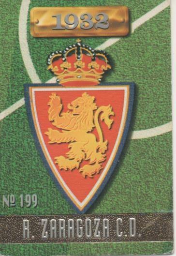 Cromo E003713: Trading Card. Las Fichas de la Liga 96-97. nº 199 Escudo R. Zaragoza