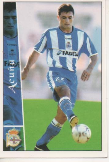 Cromo E003748: Trading Card. Las Fichas de la Liga 2003. nº 43 Acuña, R.C. Deportivo La Coruña