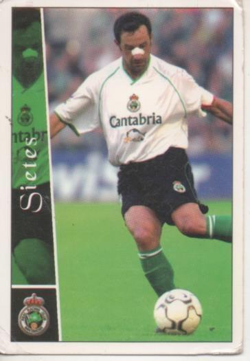 Cromo E003884: Trading Card. Las Fichas de la Liga 2003. nº 496 Sietes, Real Racing Club de Santander