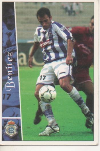 Cromo E003902: Trading Card. Las Fichas de la Liga 2003. nº 533 Benitez, R.C.Recreativo de Huelva