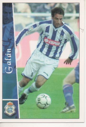 Cromo E003895: Trading Card. Las Fichas de la Liga 2003. nº 523 Galán, R.C. Recreativo de Huelva