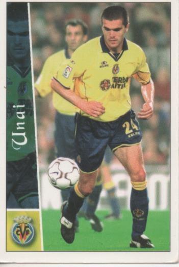 Cromo E003857: Trading Card. Las Fichas de la Liga 2003. nº 388 Unai, Real Villarreal