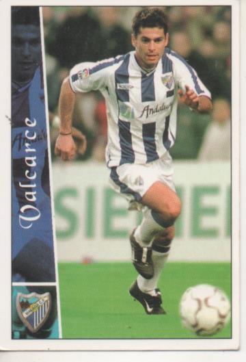 Cromo E003823: Trading Card. Las Fichas de la Liga 2003. nº 262 Valcarce, Málaga C.F.