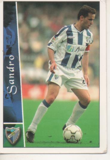 Cromo E003822: Trading Card. Las Fichas de la Liga 2003. nº 261 Sandro, MálagaC.F.