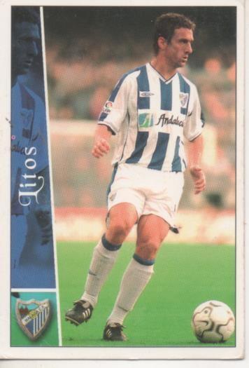 Cromo E003815: Trading Card. Las Fichas de la Liga 2003. nº 252 Litos, Málaga C. F.