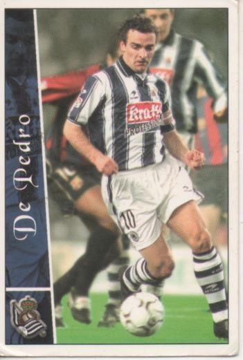 Cromo E003848: Trading Card. Las Fichas de la Liga 2003. nº 339 De Pedro, Real Sociedad