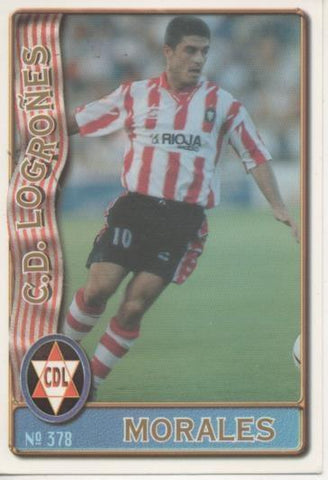 Cromo E003700: Trading Card. Las Fichas de la Liga 96-97. nº 378 Morales, C.D. Logroñes