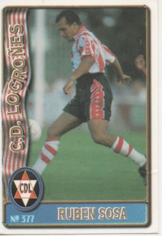 Cromo E003699: Trading Card. Las Fichas de la Liga 96-97. nº 377 Ruben Sosa, C.D. Logroñes