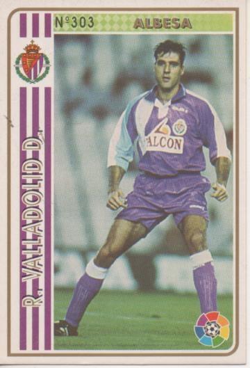 Cromo E003565: Trading Card. Las Fichas de la Liga 94-95. nº 303 Albesa, R. Valladolid D.