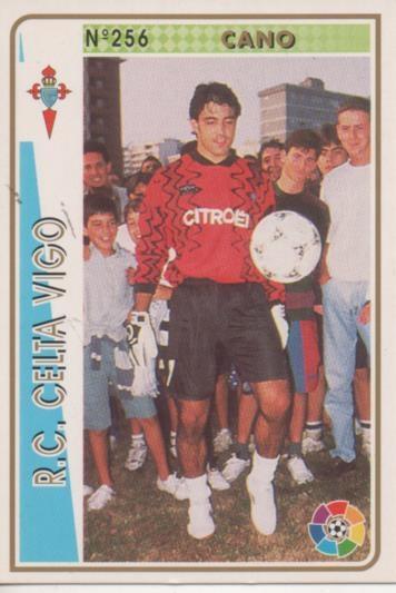 Cromo E003550: Trading Card. Las Fichas de la Liga 94-95. nº 256 Cano, R.C. Celta Vigo