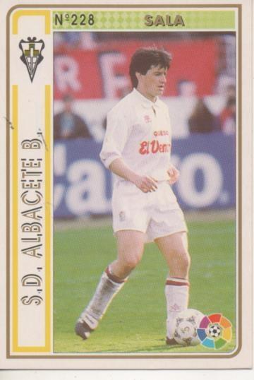 Cromo E003546: Trading Card. Las Fichas de la Liga 94-95. nº 228 Sala, S.D. Albacete B.