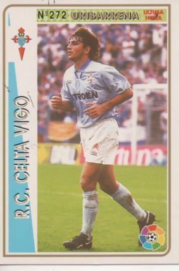 Cromo E003555: Trading  card. Las Fichas de la Liga 94-95. nº 272 Uribarrena "Ultima Hora", R.C. Celta de Vigo