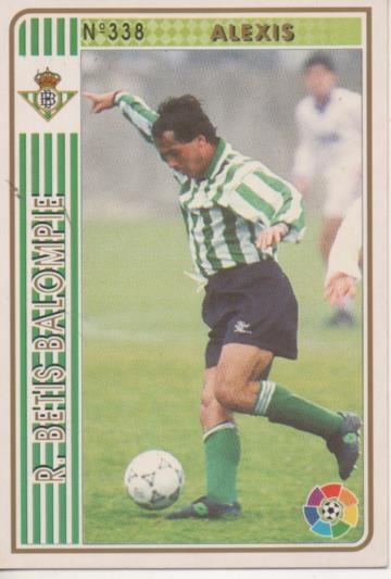 Cromo E003568: Trading Card. Las Fichas de la Liga 94-95. nº 338 Alexis, R.Betis Balonpié