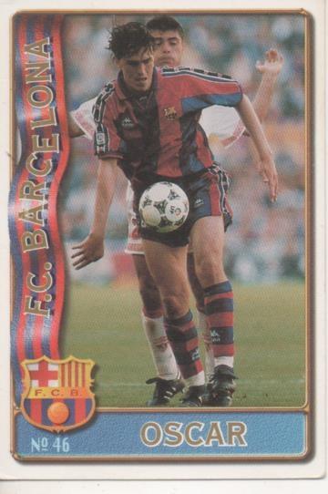 Cromo E003592: Trading Card. Las Fichas de la Liga 96-97. nº 46 oscar, F.C. Barcelona