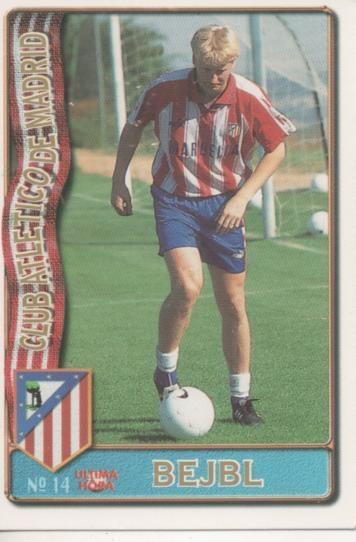 Cromo E003588: Trading Card. Las Fichas de la Liga 96-97. nº 14 "Ultima Hora" Bejbl, Club Atl de Madrid