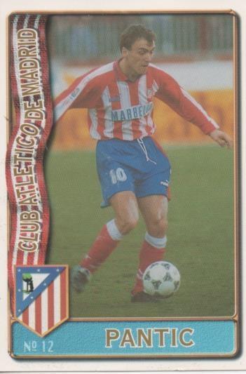 Cromo E003585: Trading Card. Las Fichas de la Liga 96-97. nº 12 Pantic, Club Atl de Madrid