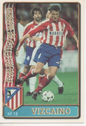 Cromo E003582: Trading Card. Las Fichas de la Liga 96-97. nº 10 Vizcaino, Club Atl de Madrid