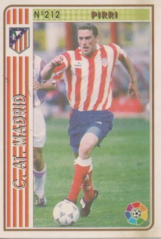 Cromo E003543: Trading Card. Las Fichas de la Liga 94-95. nº 212 Pirri, C.At. Madrid