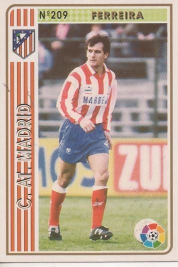 Cromo E003541: Trading Card. Las Fichas de la Liga 94-95. nº 209 Ferreira, C.AT. Madrid