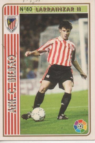 Cromo E003509: Trading Card. Las Fichas de la Liga 94-95. nº 80 Larrainzar II, Ath.C.Bilbao