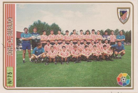 Cromo E003507: Trading Card. Las Fichas de la Liga 94-95. nº 75 ATC.C. Bilbao 1898