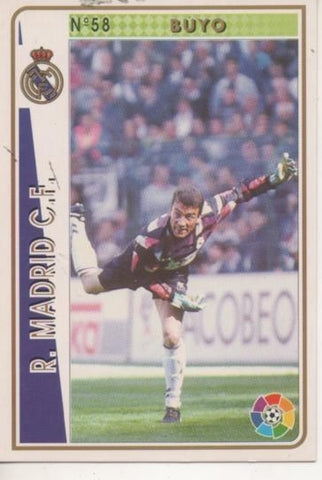 Cromo E003499: Trading Card. Las Fichas de la Liga 94-95. nº 58 Buyo, R.Madrid C.F.