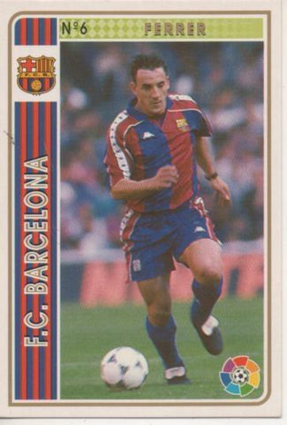 Cromo E003492: Trading Card. Las Fichas de la Liga 94-95. nº 6 Ferrer, F.C. Barcelona