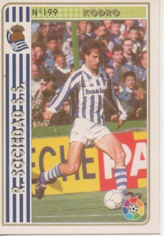 Cromo E003538: Trading Card. Las Fichas de la Liga 94-95. nº 199 Kodro, R.Sociedad S.S.