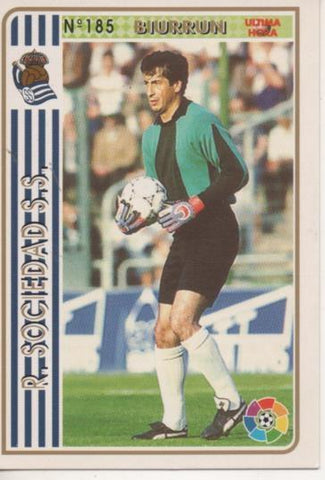 Cromo E003536: Trading Card. Las Fichas dela Liga 94-95. nº 185 Biurrun, R.Sociedad S.S.