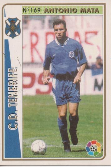 Cromo E003532: Trading Card. Las Fichas de la Liga 94-95. nº 169 Antoni Mata, C.D. Tenerife