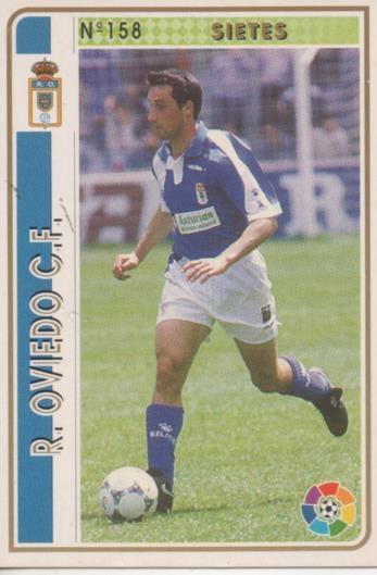 Cromo E003530: Trading Card. Las Fichas de la Liga 94-95. nº 158 Sietes, R.Oviedo C.F.