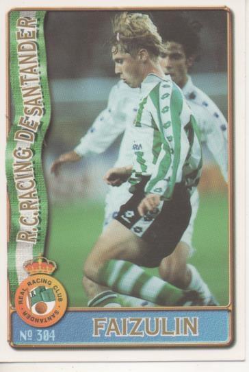 Cromo E003665: Trading Card. Las Fichas de la Liga 96-97. nº 304 Faizulin, R.C. Racing de Santander