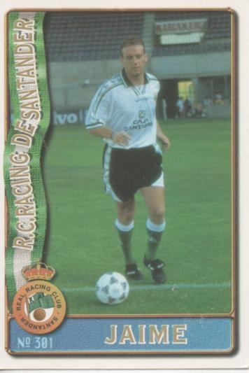 Cromo E003662: Trading Card. Las Fichas de la Liga 96-97. nº 301 Jaime, R. C. Racing de Santander