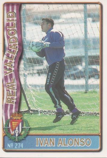 Cromo E003661: Trading Card. Las Fichas de la Liga 96-97. nº274 Ivan Alonso, R.Valladolid