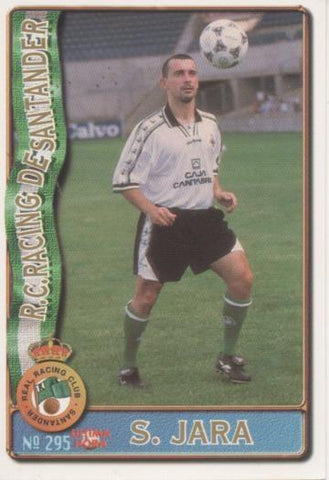 Cromo E003654: Trading Card. Las Fichas de la Liga 96-97. nº 295 "Ultima Hora" S. Jara, R.C.Racing de Santander