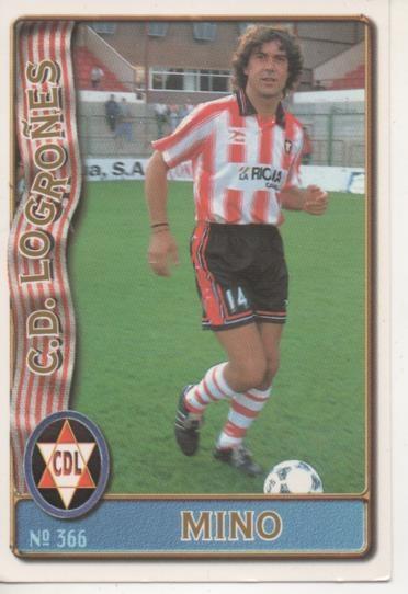 Cromo E003696: Trading Card. Las Fichas de la Liga 96-97. nº 366 Mino, C.D. Logroñes