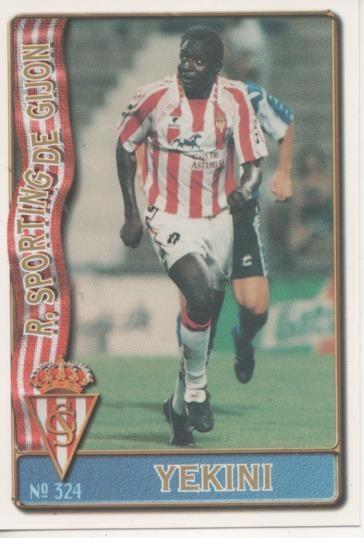 Cromo E003689: Trading Card. Las Fichas de la Liga 96-97. nº 324 Yekini, R.Sporting de Gijón