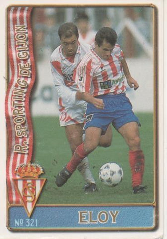 Cromo E003685: Trading Card. Las Fichas de la Liga 96-97. nº 321 Eloy, R.Sporting de Gijón