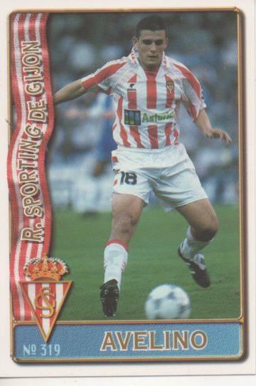 Cromo E003683: Trading Card. Las Fichas de la Liga 96-97. nº 319 Avelino, R.Sporting de Gijón