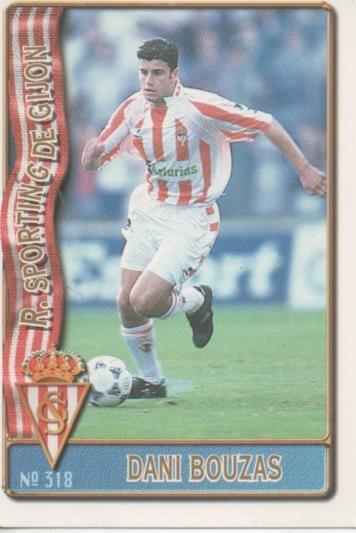 Cromo E003682: Trading Card. Las Fichas de la Liga 96-97. nº 318 Dani Bouzas, R.Sporting de Gijón