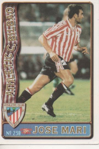 Cromo E003618: Trading Card. Las Fichas de la Liga 96-97. nº 230 "Ultima Hora" Jose Mari, Athl. C. de Bilbao