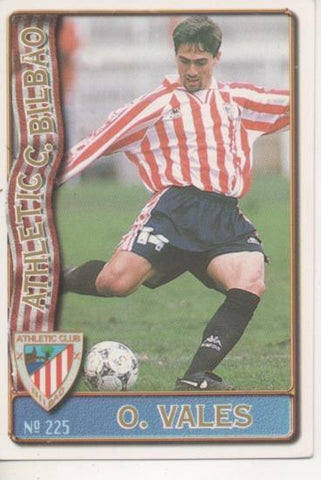 Cromo E003617: Trading Card. Las Fichas de la Liga 96-97. nº 225 O. Vales, Athl. C. de Blbao