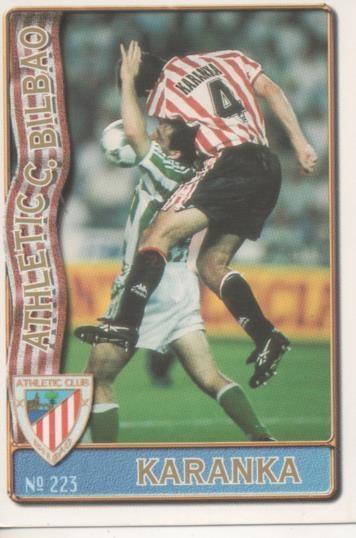 Cromo E003616: Trading Card.Las Fichas de la Liga 96-97. nº 223 Karanika, Athl. C. de Bilbao