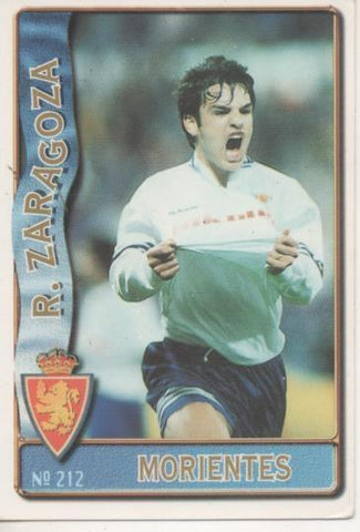 Cromo E003615: Trading Card. Las Fichas de la Liga 96-97. nº 212 Morientes, R. Zaragoza